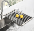 Tomorotec 17.7" x 12.5" Roll Up Dish Drying Rack Over Sink Drying Rack Sink - Image 8