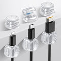 AhaStyle Spring Cable Organizer 6 Pack Cord Cable Holders Clips Strong Adhesive by AHASTYLE