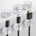 AhaStyle Spring Cable Organizer 6 Pack Cord Cable Holders Clips Strong Adhesive by AHASTYLE
