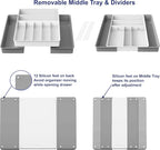 Simple Houseware Expandable Kitchen Drawer Flatware Organizer - Image 4