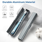 Aluminum Toothbrush Travel Case, Portable Travel Toothbrush Holder, Durable - Image 2