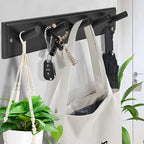 Wooden Coat Rack 2Pcs, 5 Pegs Bamboo Wall Hooks - Image 9