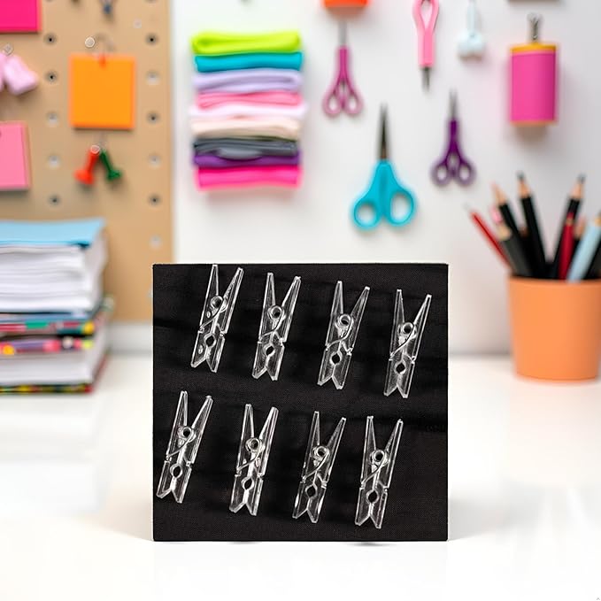 20Pcs Clear Plastic Clothes Pins, Clothes Line String Clips, Mini Clothes Pins - Image 5