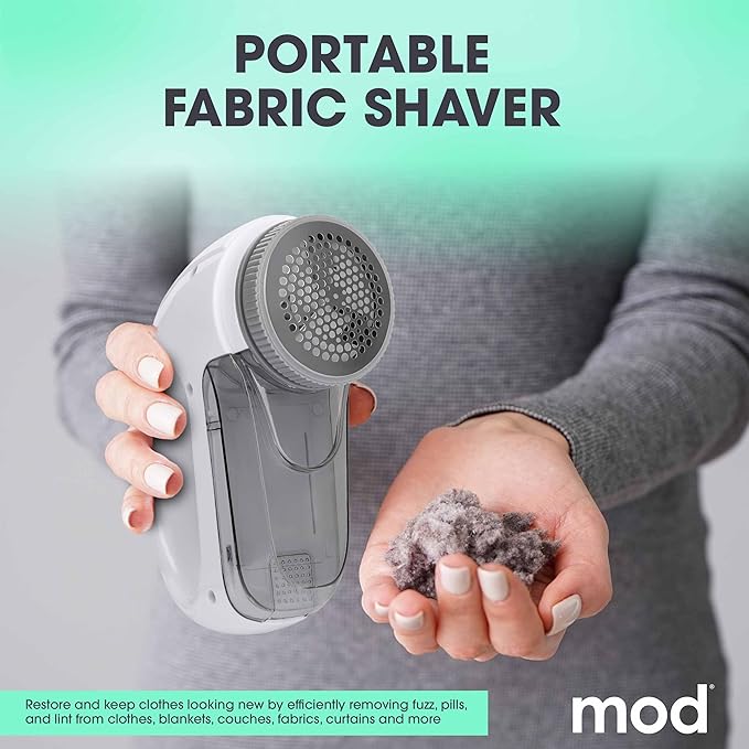 MOD Portable Fabric Shaver and Lint Remover, Reusable Pet Hair Remover - Image 2