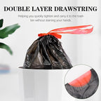 8 Gallon Trash Bags 120 Count Black Drawstring Garbage Bags - Image 3
