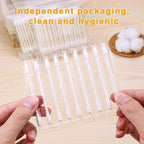 Cotton Swabs, Individually Wrapped Cotton Buds, Bulk Cotton Tip Applicator Bulk - Image 2