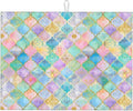 Absorbent Dish Drying Mat For Kitchen Counter, Rainbow Morocco Microfiber Dish by indokyeyqaz
