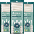 Cliganic Organic Cotton Swabs, Chlorine-Free Hypoallergenic, Gentle & Absorbent by Cliganic