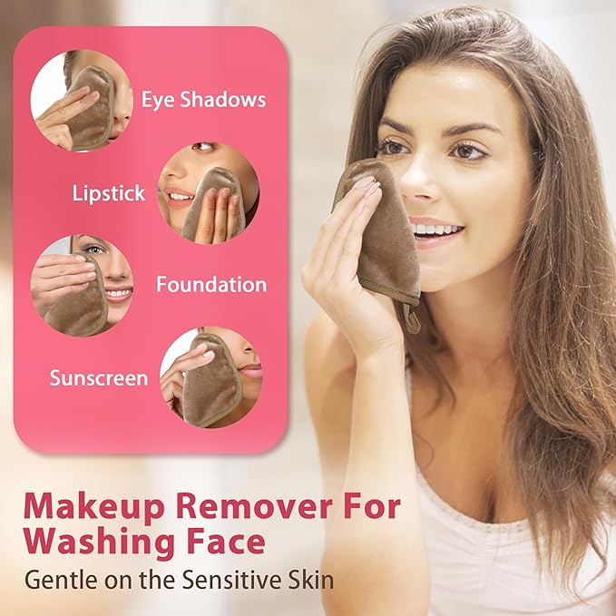 Makeup Remover Cloth, Makeup Remover Pads Microfiber Face Washcloth - Image 2