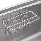 Sink Caddy Sponge Holder for Kitchen Sink Dish Cloth Hanger 2 Suspension Options - Image 2
