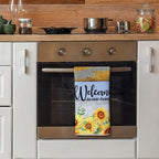 Bencailor 4 Pcs Sunflower Kitchen Towels Farmhouse Wood Grain Hand Dish Towels - Image 7