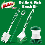 Libman Bottle & Dish Brush Kit | Cleaning Brushes - Image 2