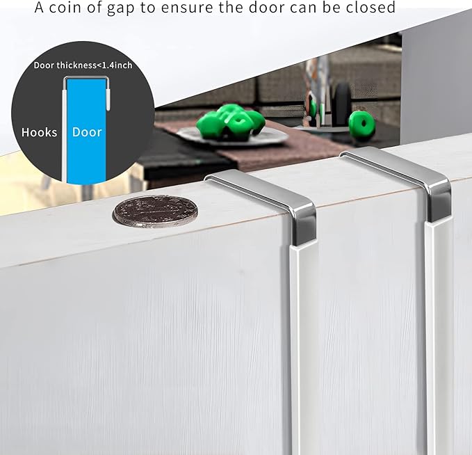 FYY Over the Door Hooks, 6 Pack Door Hangers Hooks - Image 5