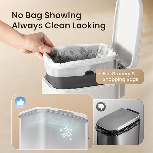 Cesun Slim Bathroom Trash Can - Image 3