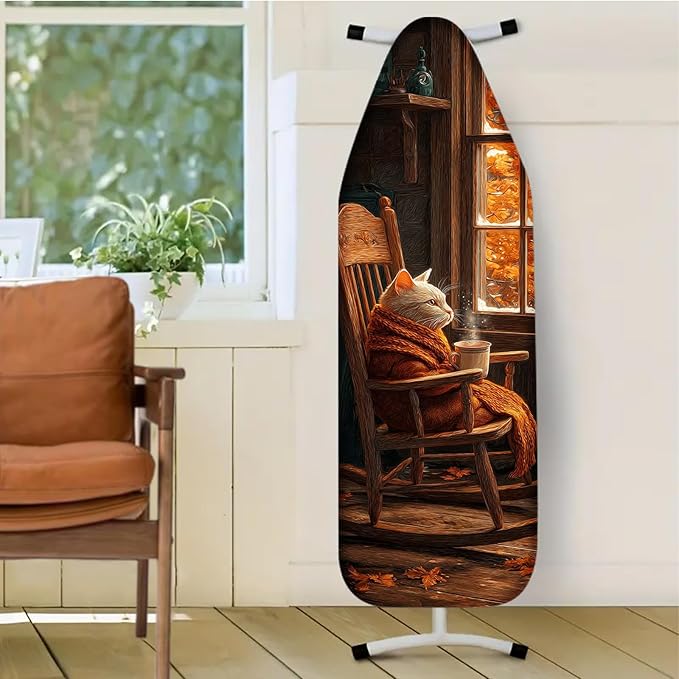 Nuxovilar Cat in Rocking Chair Pattern Ironing Board Cover, 15 * 54inch - Image 2