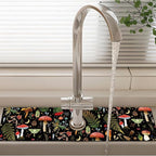 Patterned Sink Faucet Mat Kitchen Splash Guard Super Absorbent Drying Mat - Image 2