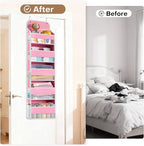 SpaceWhisper Over the Door Organizer, 5 Large Pocket Hanging Storage Organizer - Image 6