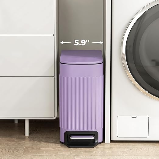 TrashAid Slim Bathroom Trash Can - Image 2