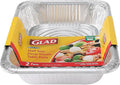 Glad Disposable Half Size Aluminum Steam Pans, Deep Heavy Duty Foil Pans by GladTrashFoodStorage