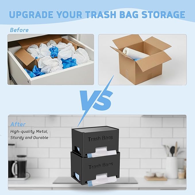 2-Pack Trash Bag Holder Dispenser - Image 4