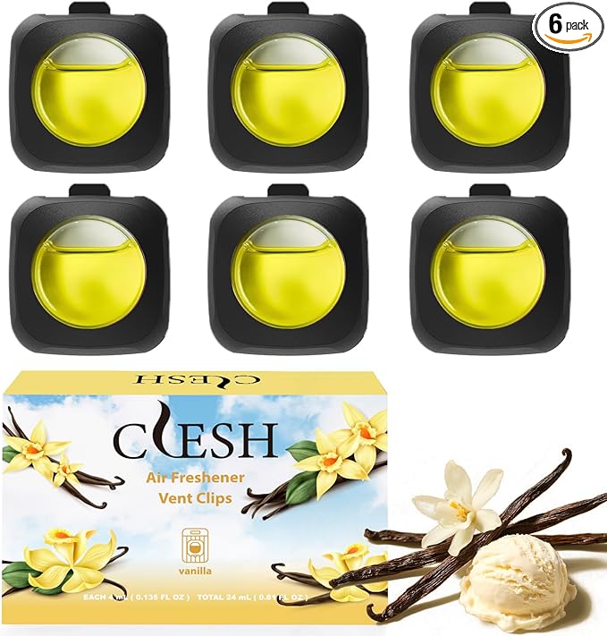 Car Air Fresheners, 4ml Each, Odor Eliminator by CLESH