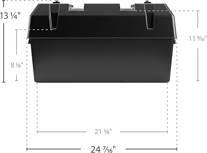 Camco Heavy Duty Double Battery Box - Image 3