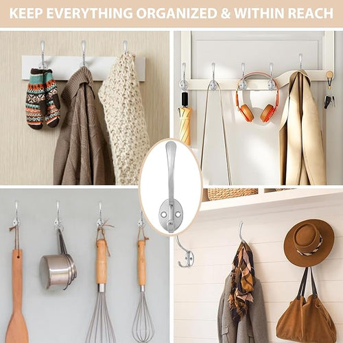 14 Pack Coat Hooks Wall Mounted - Image 2
