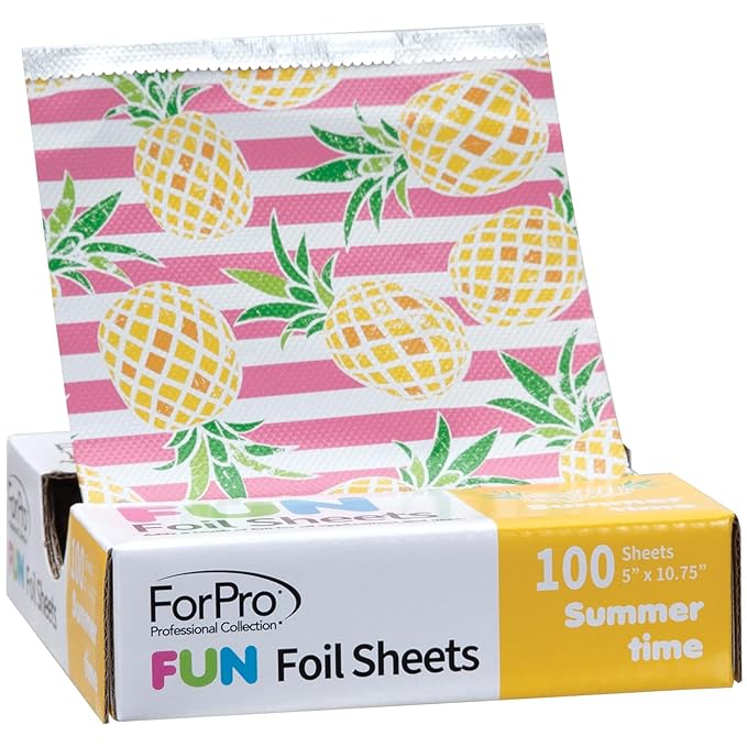 ForPro FUN Summertime 5" Foil Sheets, Aluminum Hair Foils - Image 7