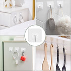 AROIC 58 Packs Adhesive Hooks for Hanging, Hook Heavy Duty Self Adhesive Wall - Image 3