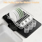 Dish Drying Mat, Silicone Dish Drying Mat - Image 2