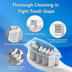 Electric Toothbrush, 10 Brush Heads & Travel Case, 000 VPM Electric Motor & USB - Image 5