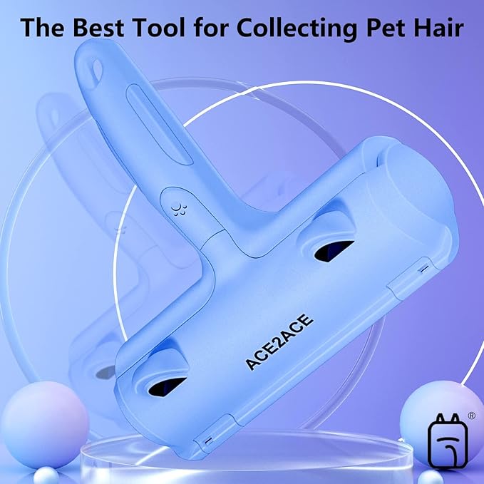 ACE2ACE Pet Hair Removal Tool, Lint Roller Brush - Image 4