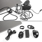 OneLeaf 110PCS Reusable Cable Ties, Adjustable 8-inch Cord Organizer Ties - Image 4