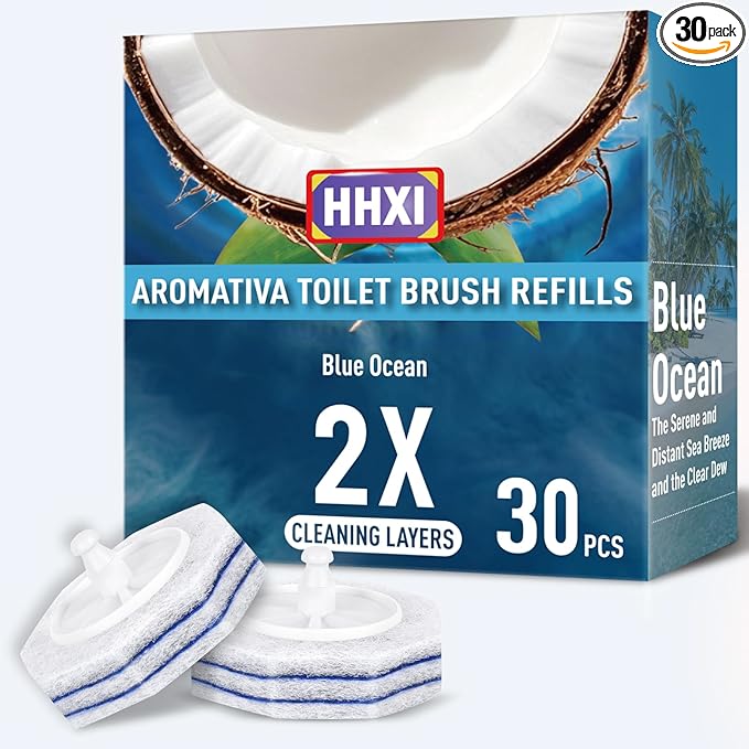 30Ct Aromative Toilet Brush Refills, Toilet Bowl Cleaner Refills, Double-Layer by Unknown