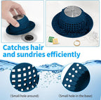 Shower Drain Hair Catcher Bathtub Drain Cover Shower Protector - Image 5