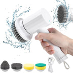 Electric Spin Scrubber Cordless Power Cleaning Brush by CONERX