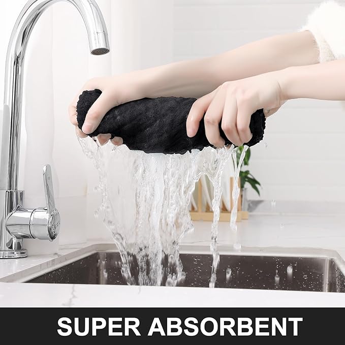 Homaxy Premium Cotton Kitchen Towels 16"x 28", Large Natural Ring Spun 390 GSM - Image 3