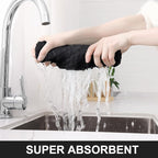 Homaxy Premium Cotton Kitchen Towels 16"x 28", Large Natural Ring Spun 390 GSM - Image 3