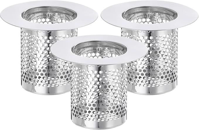 uxcell 2 Pack Shower Drain Strainer, Fit Hole Size from 1.57" to 2.56" by uxcell