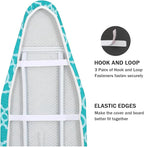 Ironing Board Cover and Pad Standard Size 15" x 54", 3 Pairs of Hook and Loop - Image 4