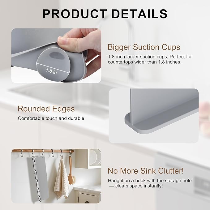 Silicone Sink Splash Guard, Sink Splash Guard - Image 5