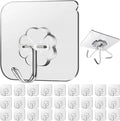28 Pack Sticky Hooks for Hanging Heavy Duty, Wall Hooks Adhesive, Shower & by Unknown