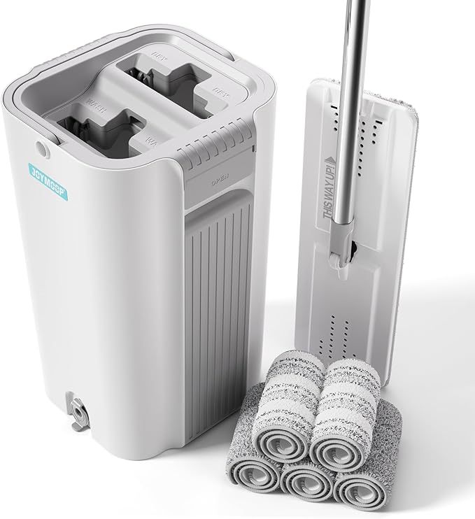JOYMOOP 8L Large Capacity Flat Mop System by JOYMOOP