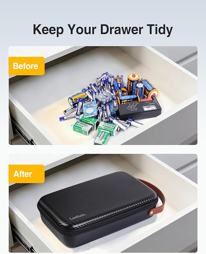 Luxtude Battery Organizer Storage Case - Image 5