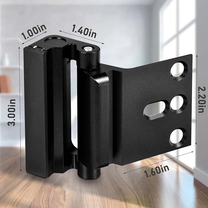 4Pack Home Security Door Reinforcement Lock, Childproof Safety Door Lock Latch - Image 7