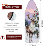 Nuxovilar Ironing Board Cover Winter Deer by Tree Pattern Polyester 15x54 Inches - Image 3