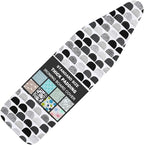 Ironing Board Cover and Pad Standard Size 15" x 54", 3 Pairs of Hook and Loop by LCLW