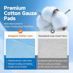 100Pcs Sterile Gauze Pads 2x2 Inch 12-Ply, 100% Cotton 2x2 Gauze Pads, Highly - Image 4