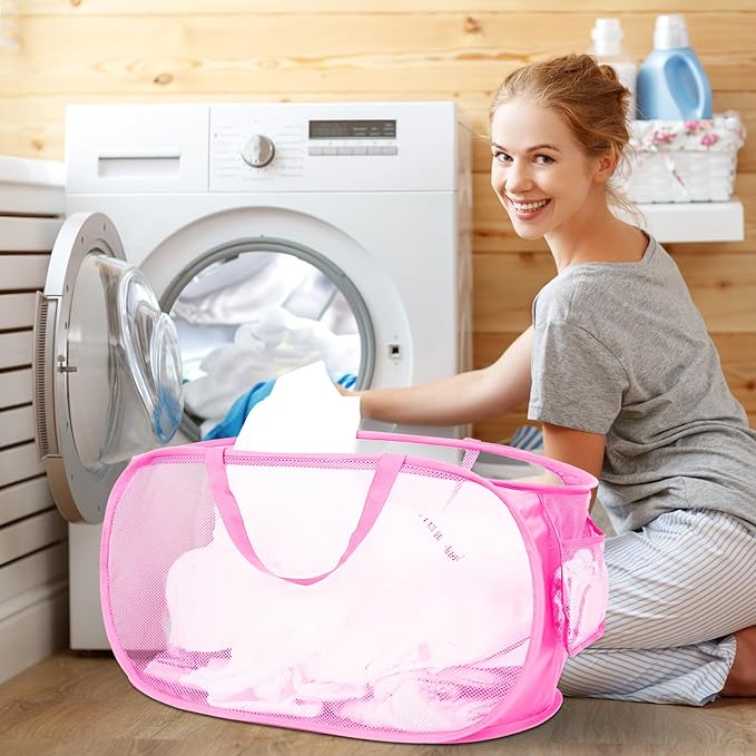 2 Pcs Durable Collapsible Laundry Baskets - Image 2