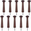 10 Pieces Wooden Shaker Peg Screw-on Pegs 3.62 Inch Long Unfinished Wood Shaker by Jetec